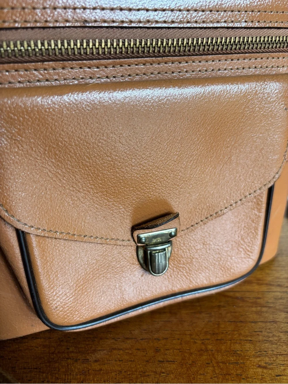 1950s camera case crossbody travel bag with original paperwork paper ephemera